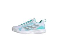 adidas Femme Avaflash Low Tennis Shoes Chaussures, Cloud White/Silver Metallic/Flash Aqua, 40 2/3 EU
