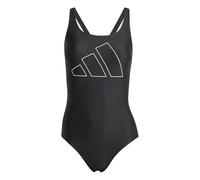 adidas Femme Big Bars Swimsuit, Black/White, 30