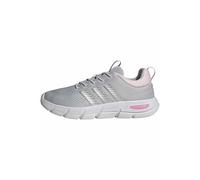 adidas Femme Cloudfoam Flex Elastic Laces Shoes, LGH Solid Grey/Matte Silver/Clear Pink, 38 2/3 EU