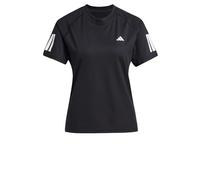 adidas Femme Club 3 Stripe Tennis Climacool T-Shirt, Black, L