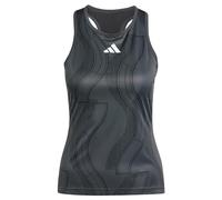 adidas Femme Club Tennis Graphic Tank Top, Carbon/Black, M