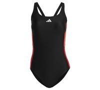 adidas Femme Colourblock Swimsuit, Black/Bright Red, 32