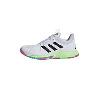 adidas Femme Court Flight Shoes, Cloud White/Core Black/Green Spark, 46 2/3 EU