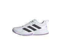 adidas Femme Court Team Bounce 2.0 Shoes, Cloud White/Core Black/Powder Plum, 43 1/3 EU