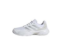 adidas Femme Courtjam Control 3 Tennis Shoes, Cloud White/Silver Metallic/Grey One, 42 EU