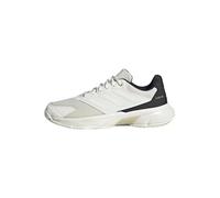 Adidas Femme Courtjam Control 3 Tennis Shoes, Off White/Off White/Champagne met., 40 2/3 EU