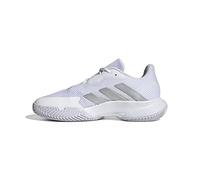 adidas Femme CourtJam Control Tennis Shoes, Cloud White/Silver/Cloud White, 38 2/3 EU