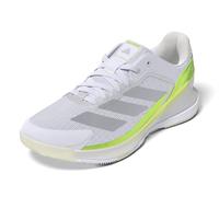 adidas Femme Courtquick W Padel, Cloud White/Silver Metallic/Lucid Lemon, 37 1/3 EU