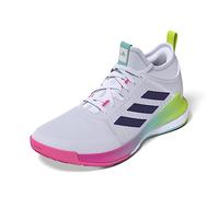 adidas Femme Crazyflight Mid Shoes-Low, FTWR White/Team Colleg Purple/Flash Aqua, 38 2/3 EU