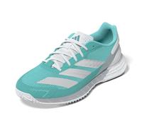 adidas Femme Defiant Speed 2 Tennis Shoes Chaussures, Flash Aqua/Silver met./Mint Ton, 42 EU