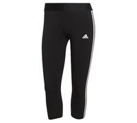 adidas Femme Essentials 3-Stripes 3/4 Length Leggings, Black/White, XS