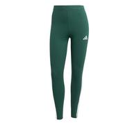 adidas Femme ESSENTIALS 3-STRIPES COTTON LEGGINGS, collegiate green/white, XS