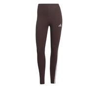 adidas Femme ESSENTIALS 3-STRIPES COTTON LEGGINGS, shadow brown/white, L