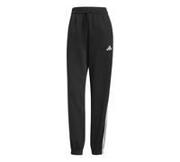 Adidas Pantalon femme Essentials 3-Stripes en molleton ample Noir/Blanc Taille M