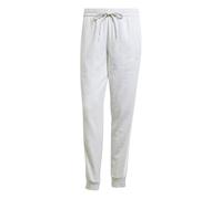 adidas Femme Essentials 3-Stripes Fleece Slim Pants, Light Grey Heather/White, L