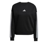 adidas Femme Essentials 3-Stripes Fleece Sweatshirt, Black/White, M