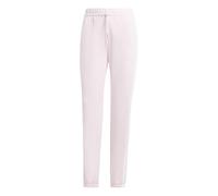 adidas Femme Essentials 3-Stripes French Terry Cuffed Pants, Clear Pink/White, XL