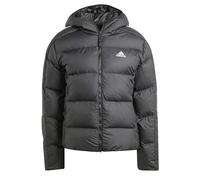 adidas Femme Essentials 3-Stripes Mid Down Hooded Jacket, Black, XXS