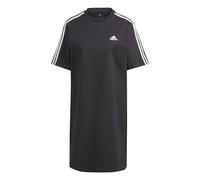 adidas Femme Essentials 3-Stripes Single Jersey Boyfriend Tee Dress, Black, XS