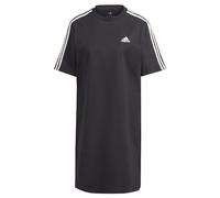 adidas Femme Essentials 3-Stripes Single Jersey Boyfriend Tee Dress, Black, XS