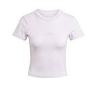 Adidas Femme Essentials 3 Stripes Slim Baby T-Shirt, Ice Lavender/Bliss Lilac, L