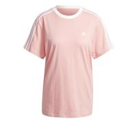 adidas Femme Essentials 3-Stripes Tee, Semi Pink Spark/White, XXS