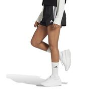 adidas Femme Essentials 3-Stripes Woven Shorts, Black/White, M