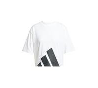 adidas Femme Essentials BIG Logo Boyfriend T-Shirt, White/Black, L