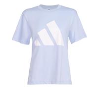 adidas Femme Essentials Big Logo Cotton Shirt, Glow Blue/White, M