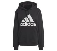 adidas Femme Essentials Big Logo Regular French Terry Hoodie, Black/White, S