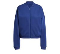 adidas Femme Essentials Contemporary Logo Bomber Jacket, Dark Blue, XXS