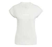 adidas Femme Essentials Linear Cotton T-Shirt, Wonder Alumina/White, M