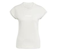 adidas Femme Essentials Linear Cotton T-Shirt, Wonder Alumina/White, XL