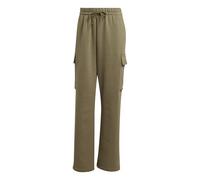 adidas Femme Essentials Linear Fleece Cargo Pants, Olive strata/White, XL