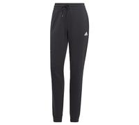 adidas Femme Essentials Linear French Terry Cuffed Pants, Black / White, L