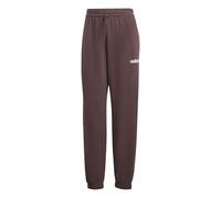 adidas Femme Essentials Linear French Terry Cuffed Pants, Shadow Brown/White, L