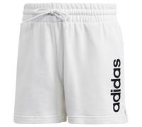adidas Femme Essentials Linear French Terry Shorts, White/Black, L Tall