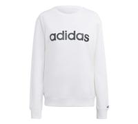 adidas Femme Essentials Linear French Terry Sweatshirt, White/Black, XL