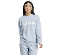 adidas Femme Essentials Linear French Terry Sweatshirt, Wonder Blue/White, M