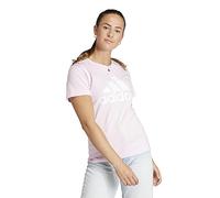 adidas Femme Essentials Logo Tee, Clear Pink/White, S