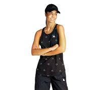 adidas Femme Essentials Monogram Loose Graphic Tank Top, Black, S