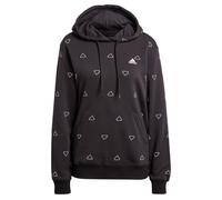 adidas Femme Essentials Monogram Regular French Terry Graphic Hoodie, Black, L