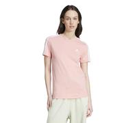 adidas Femme Essentials Slim 3-Stripes Tee, Semi Pink Spark F24 / White, XS