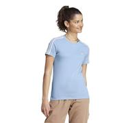 adidas Femme Essentials Slim 3-Stripes Tee, Wonder Blue/White, S