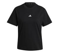 adidas Femme Essentials Small Logo Cotton T-Shirt, Black/White, S