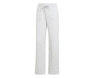 adidas Femme Essentials Small Logo Feel Cozy Open Hem Pants, Light Grey Heather/White, L