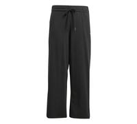 adidas Femme Essentials Small Logo Feel Cozy Open Hem (Plus Size) Pants, Black/White, XL Plus