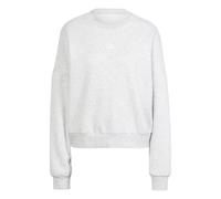 Adidas Sweatshirt femme Essentials Small Logo Feel Cozy Relaxed Fit gris chiné clair/blanc XS