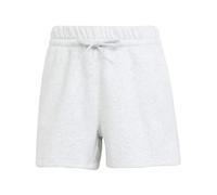 adidas Femme Essentials Small Logo Feel Cozy Shorts, Light Grey Heather/White, L