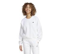 adidas Femme Essentials Small Logo Feel Cozy Sweatshirt, White/Black, XS